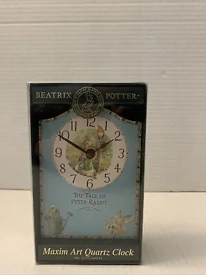 Vintage Peter Rabbit Maxim Art Quartz Clock NIB 1997 Beatrix Potter • $35.45