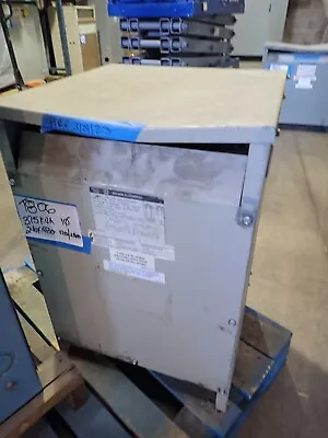 Square D 37S3H 37.5 KVA 1 Phase Transformer 240x480 To 120/240v T806 • $765