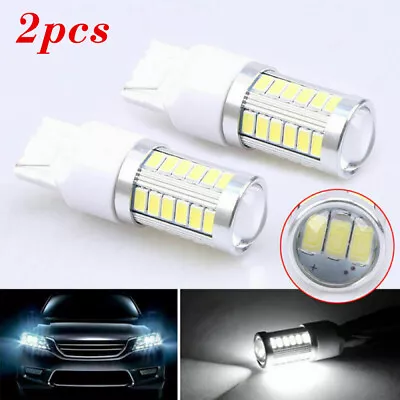 2PC Car Turn Signal Light LED 7440 T20 Reverse Lamp RED 33SMD W21W CANBUS Error • $8.49