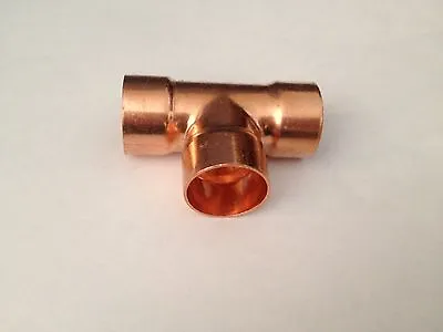 3/4  Copper Tee Copper Fitting CxCxC Plumbing Fittings Pack Of 10 • $19.99