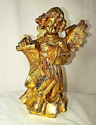 Vintage Christmas Angel/Cherub Figurine Statue Resin Décor 9  • $18