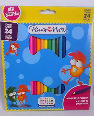 Pack Of 24 Full Length Paper Mate Colouring Pencils • £4.25