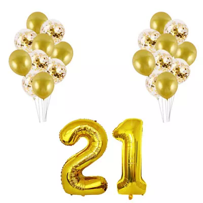  21 Years Old Birthday Balloons Sets Decor Balloons Sets For Birthday Party • £11.55