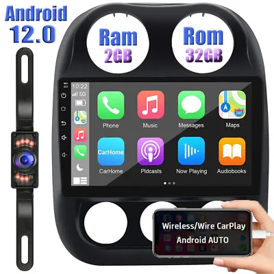 Android 12.0 Apple CarPlay Car Radio GPS Stereo WiFi BT For Jeep Patriot/Compass • $114.99