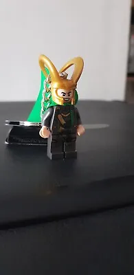 Lego Minifigures Keychain Keyring Marvel Avengers Loki Superheroes Minifigure • £8