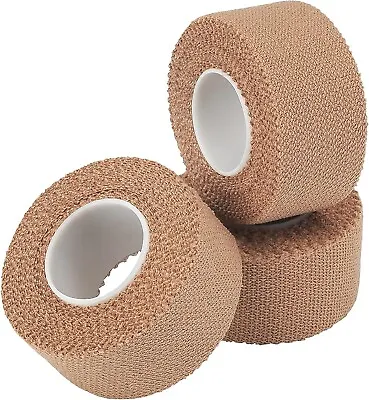 3 Rolls HypaBand Roll Plaster Extra Sticky Elastic Fabric Strapping 2.5cm X 4.5. • £8.99