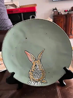 New Spectrum Designz 11” Bunny Rabbit  Dinner Plate • $19.99