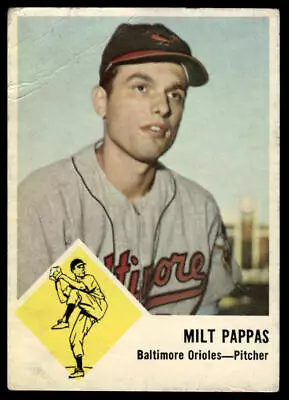 1963 Fleer #3 Milt Pappas • $0.99