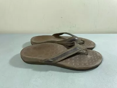 £24.02 • Buy Vionic Orthaheel Women's Brown Thong Sandals Size 9