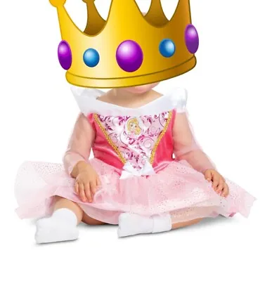 Baby Disney Classic Sleeping Beauty Aurora Dressing Up Costume 6-12 Months • £9.50