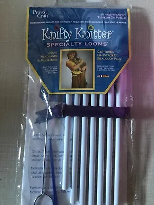 $7.99 • Buy Knifty Knitter Specialty Straw Weaver Loom-Provo Craft, Make Belts, Headbands +