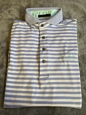 Greyson Blue Monster Golf Polo Shirt Mens Small Lilac Purple Stripes • $28