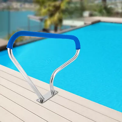 Swimming Pool Hand Rail Stainless Steel Ladder Step Stair Rail Indoor/Outdoors • $153.90