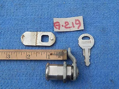 Seeburg M100A M100B M100BL 11/8 Inch Illinois Lock - With G-219 Key & Offset Cam • $30