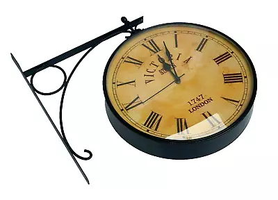Victoria Station Clock Vintage Double Sided Clock Railway Station Wall Clock 10  • £144.76