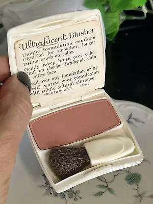 Vintage  Max Factor Ultralucent Blusher Compact  Blush Tender Peach   New • $34.19