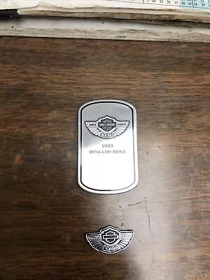 $110 • Buy 2003 03 Harley FXDL Dyna Low Rider 100th Anniversary Emblems Used