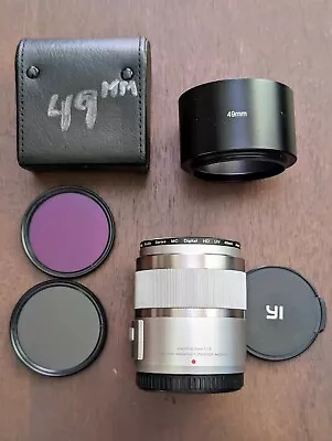 XIAOYI YI 42.5mm F/1.8 Lens With Macro For M43 - Silver W/ EXTRAS! • $99.99