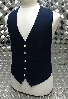 Genuine Military Naval Standard Dress Waistcoat With Metal Anchor Buttons - NEW • £19.99