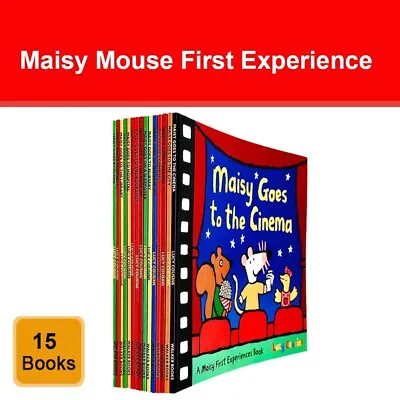 Maisy Mouse First Experience 15 Books Collection Set By Lucy Cousins NEW Pack • £22.23