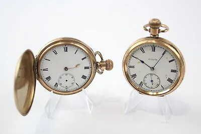 £31 • Buy Men's Rolled Gold Vintage POCKET WATCHES Hand-wind Non-Working X 2