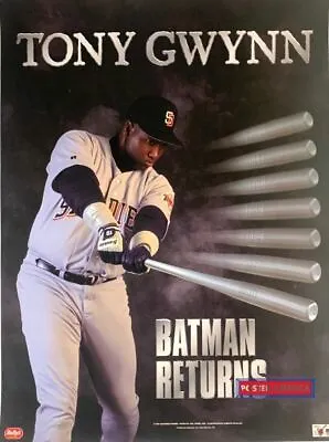 Tony Gwynn Batman Returns Vintage 1997 San Diego Padres Poster 18 X 24 • $178.25