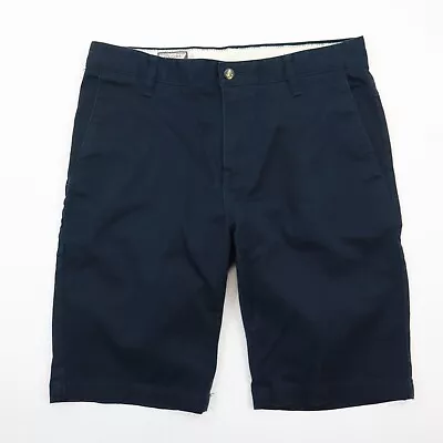 Volcom Men's Chino Shorts W/ Stretch Dark Blue Size 30 X 10 - EUC • $14.99