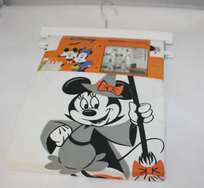 $49.77 • Buy Disney Mickey & Minnie Mouse Halloween Fabric Shower Curtain 72” X 72” New NIP