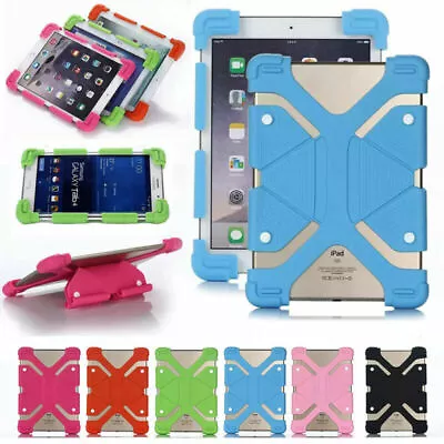 Universal 9.7-10.1  Tablet Case Kids ShockProof Silicone Adjustable Case Cover • $20.99