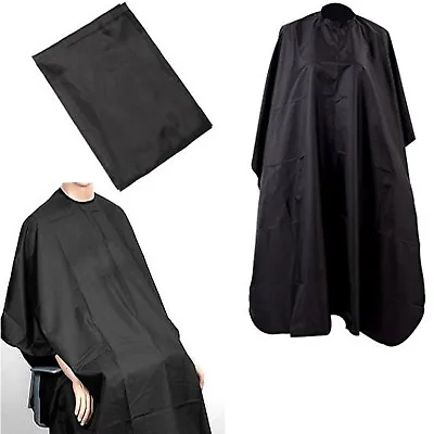 Barbers Hair Cut/cutting Hairdressing Hairdressers Salon Barber Gown Cape Black • £3.45