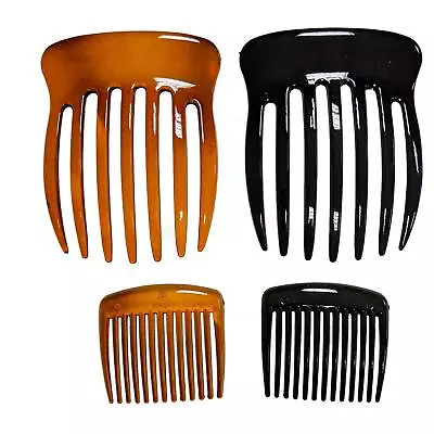 Tort Black Pretty Side Hair Combs Slides Grips • £2.68