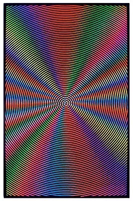 Blacklight Amazing Colors NEW Never Hung 23x35 Trippy Swirl Amazing Colors • $17.99