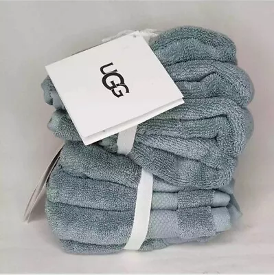 UGG 4 Pc Pasha Organic Cotton Blue Succulent Wash Cloth Set • $49.99