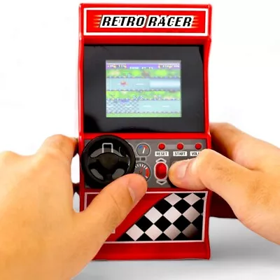 Mini Retro Arcade Racing Game - 30 X Built-in 8-Bit Games - Compact Handheld NEW • $29.99