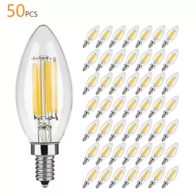 C35 6W Dimmable Led Bulb E12 E14 Filament Candle Light Bulb 2700k 6000k • $26.64