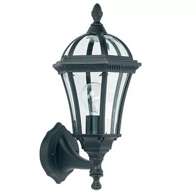 £18.22 • Buy Black Aluminium Victorian Outdoor Outside Garden Wall Lantern Light  - FREE LED