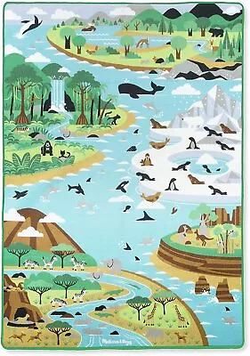£38.99 • Buy Melissa & Doug Rug - Habitats (58 X 79 Inches) - 5 Toy Animals