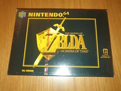 ZELDA Ocarina Of Time NEW Factory Sealed RED NINTENDO N64 COLLECTORS CONDITION • £9995