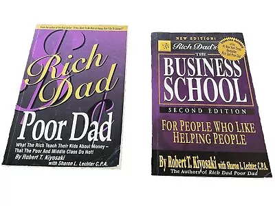 Rich Dad Poor Dad Robert Kiyosaki  Bundle X 2 Personal Finance Business Books • $29.70