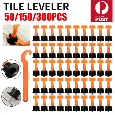 300X Tile Leveling System Clips Levelling Spacer Tiling Tool Floor Wall Wrench • $12.88