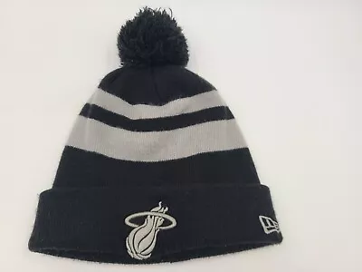 Miami Heat New Era Beanie Winter Knit Hat Stocking Cap Men Women NBA Black Gray • $10.49