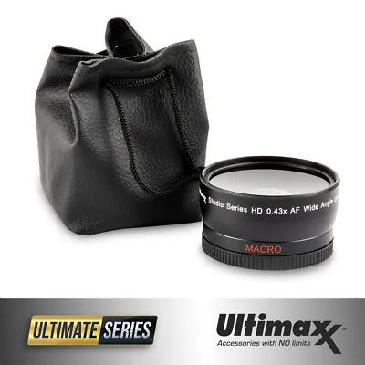 52mm 0.43x ULTIMAXX Professional Wide Angle Lens With Macro For Canon Nikon Sony • $12.95