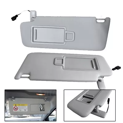 Pair Front Sun Visor Panel&Makeup Mirror For Golf 7 Jetta MK7 T-Cross Passat B8 • $59.99