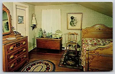 Interior~Milan Ohio~The Pine Room @ Birthplace Of Thomas Edison~Vintage Postcard • $3.70