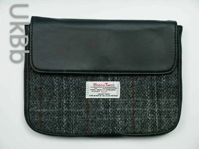£11.95 • Buy Genuine Harris Tweed Ipad Mini Galaxy Tab 7 Tablet Grey Check Clutch Bag Cover 