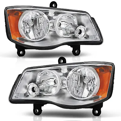 2011-2019 Dodge Grand Caravan 08-16 Chrysler Town & Country Headlights Headlamps • $99.99
