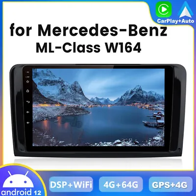 4+64GB Android 12 Car Stereo Radio GPS Sat Nav For Mercedes-Benz W164 ML350 450 • £194.74