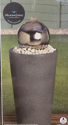 £174.95 • Buy New Stainless Steel Gazing Ball Water Feature Garden Patio Outdoor