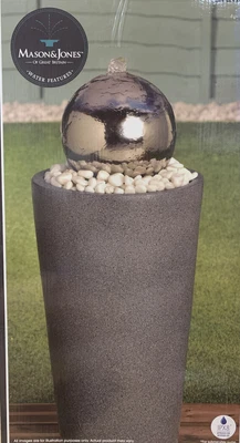 £174.95 • Buy New Stainless Steel Gazing Ball Water Feature Garden Patio Outdoor