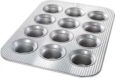 Bakeware Nonstick Crown Muffin Pan 12 Cup Alloy Steel Rectangular Cooking Steel • $41.31